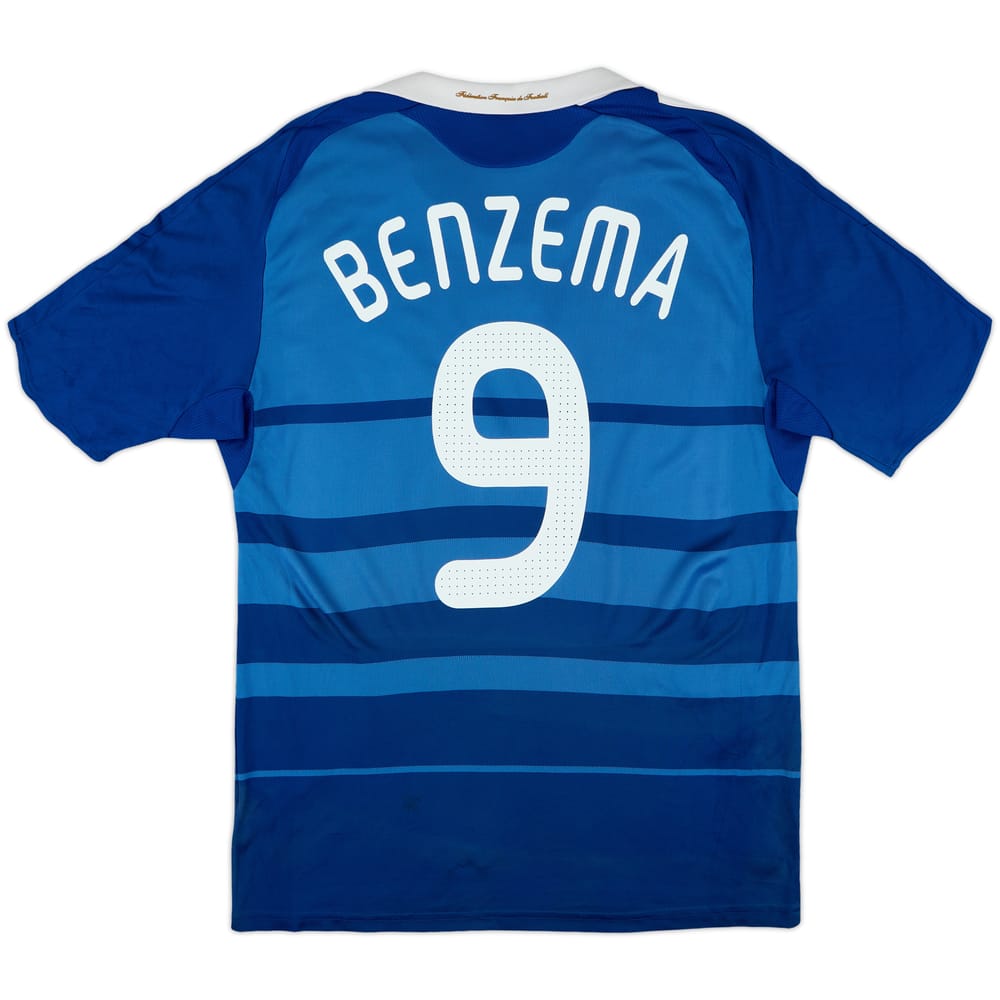 2008-09 France Home Shirt Benzema #9 - 7/10 - (L)
