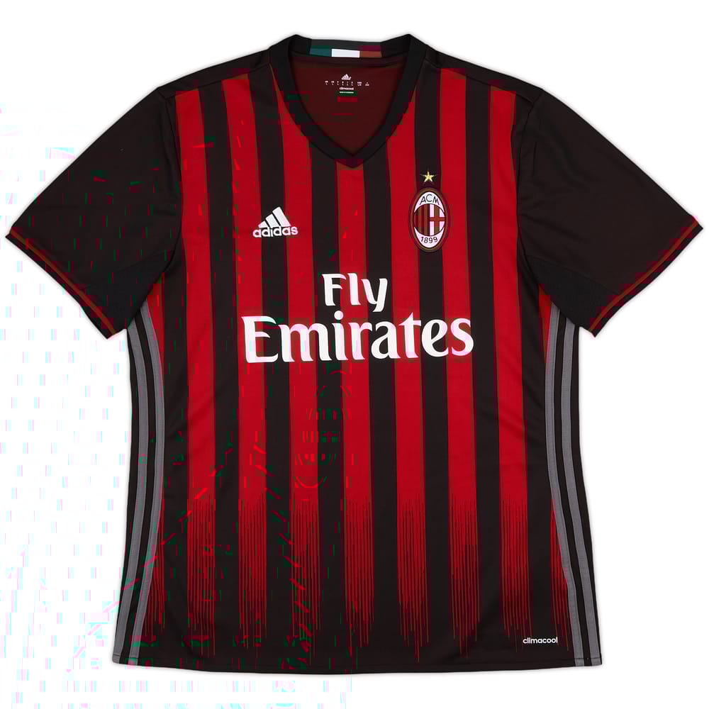 2016-17 AC Milan Home Shirt - 8/10 - (L)