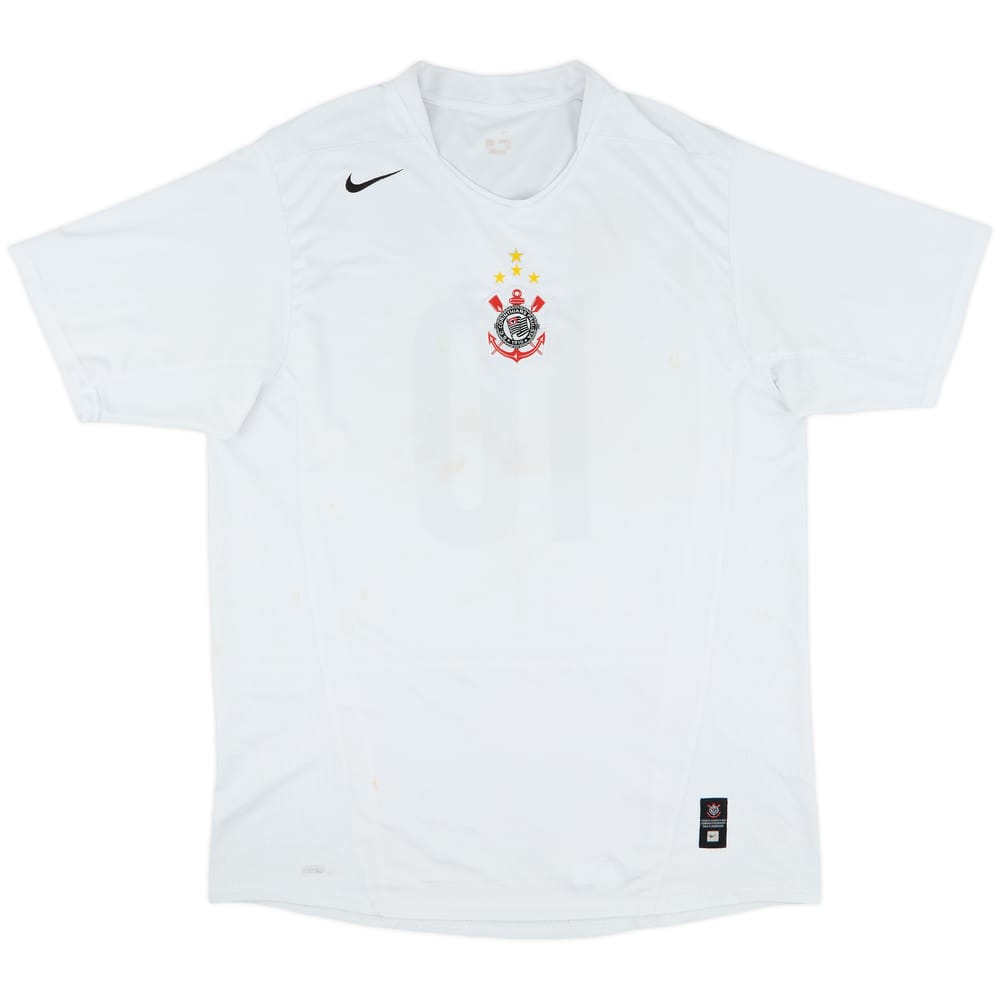 2004-05 Corinthians Home Shirt #10 (Tevez) - 5/10 - (XL)