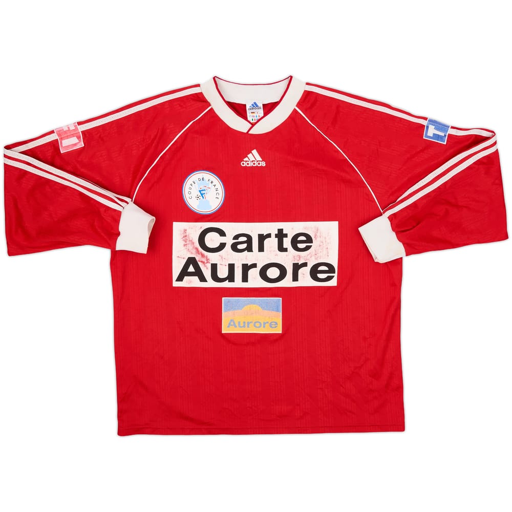 1999-00 Coupe de France Home L/S Shirt #9 - 7/10 - (XL)