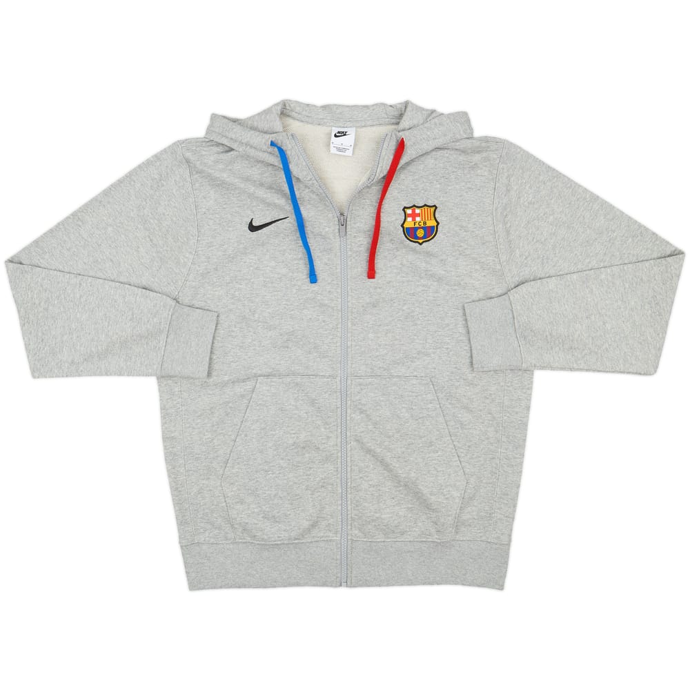 2022-23 Barcelona Nike Hooded Track Jacket - 8/10 - (M)