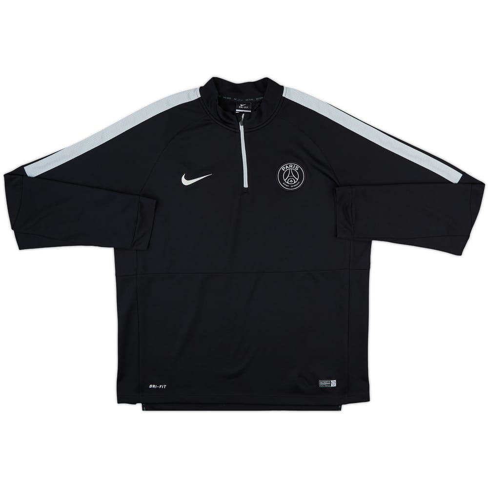 2014-15 Paris Saint-Germain Nike 1/4 Zip Drill Top - 8/10 - (XL)
