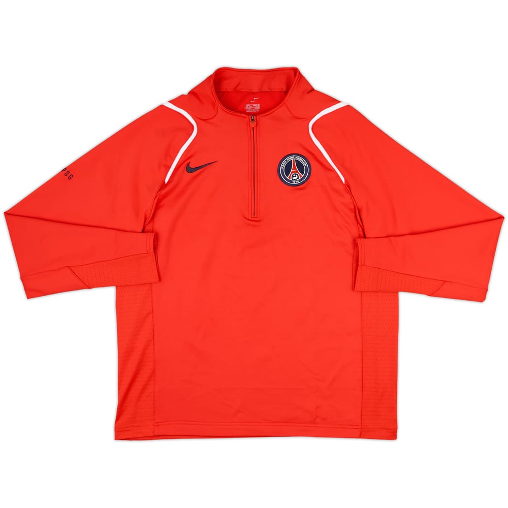 2006-07 Paris Saint-Germain Nike 1/4 Zip Drill Top - 8/10 - (L)
