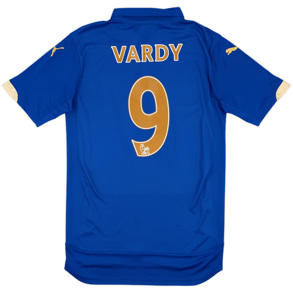 2014-15 Leicester Home Shirt Vardy #9 - 9/10 - (S)