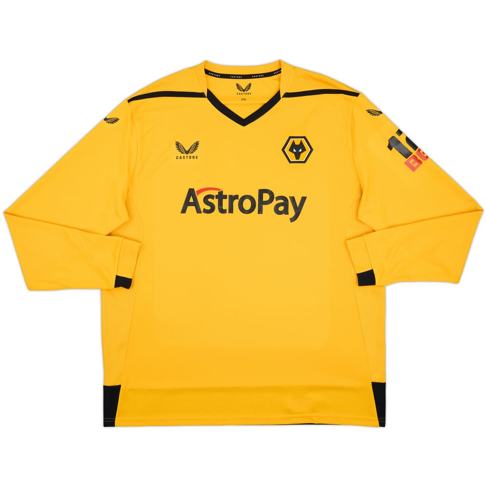 2022-23 Wolves Home L/S Shirt - 9/10 - (XXL)