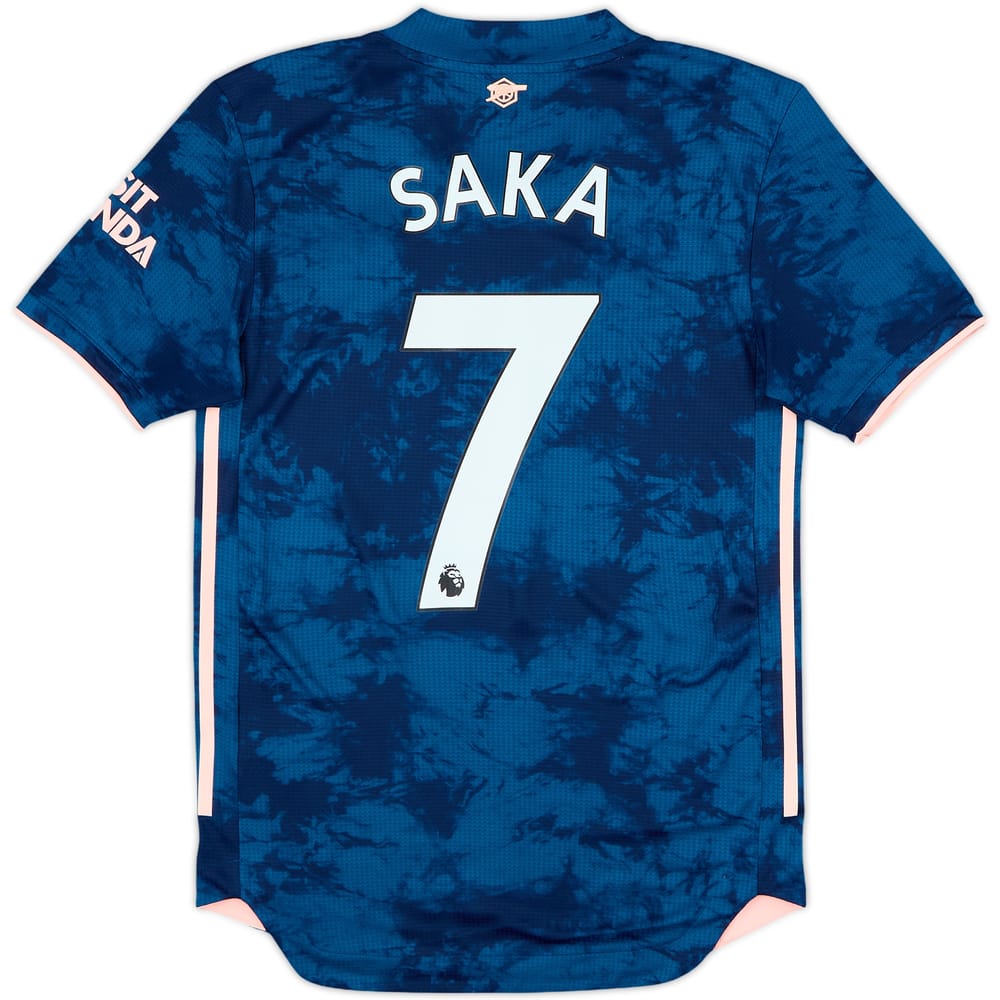 2020-21 Arsenal Authentic Third Shirt Saka #7 - 9/10 - (XS)