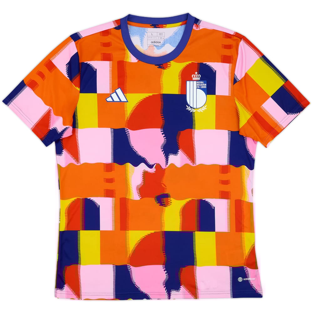 2022-24 Belgium adidas Pre-Match Training Shirt - 10/10 - (L)