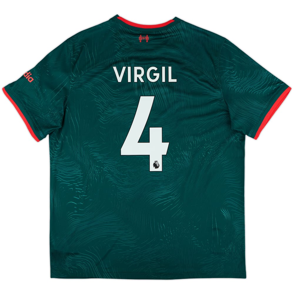 2022-23 Liverpool Third Shirt Virgil #4 - 10/10 - (XL)