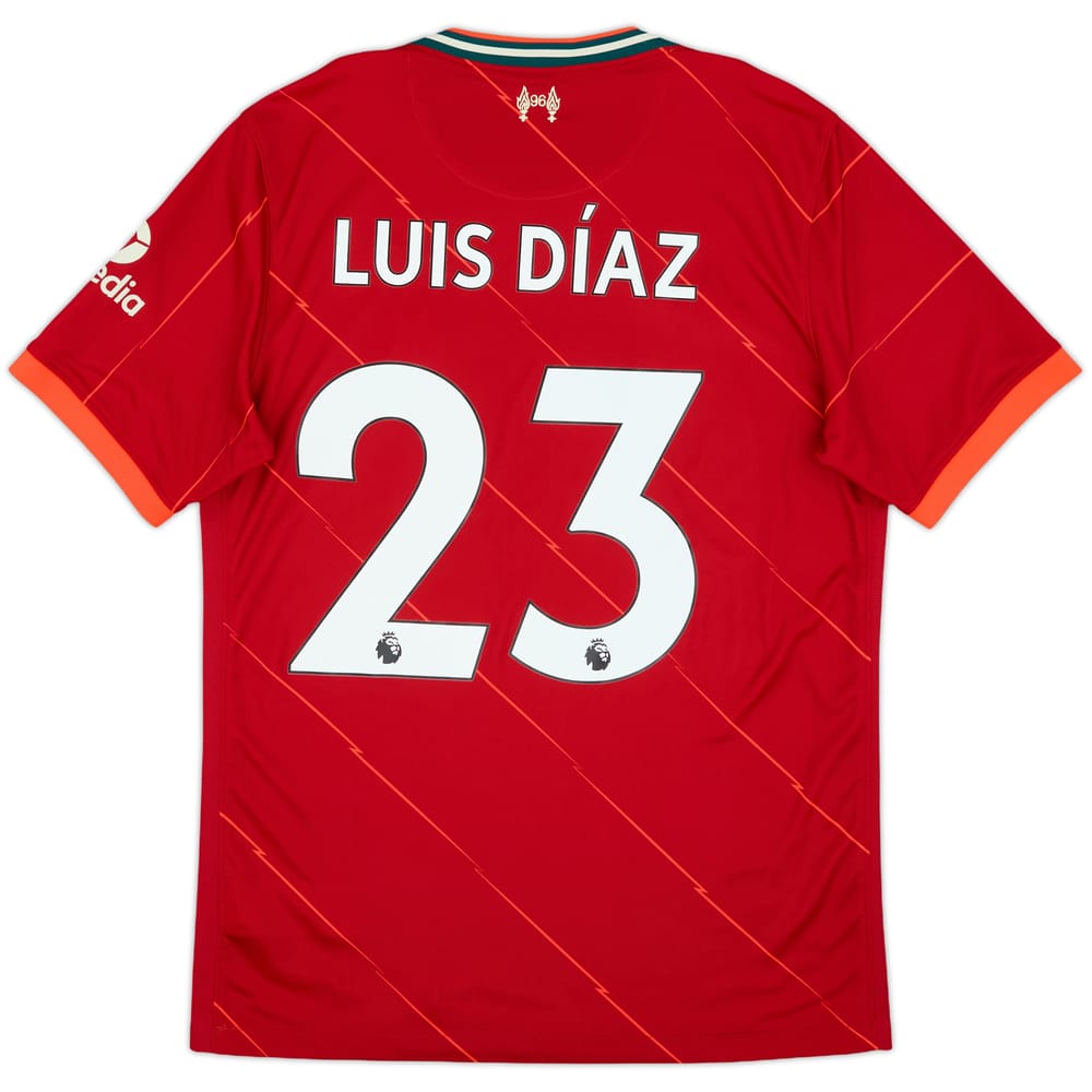 2021-22 Liverpool Home Shirt Luis Diaz #23 - 8/10 - (M)