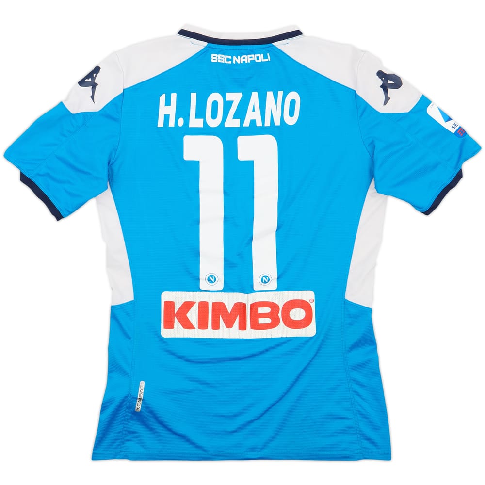 2019-20 Napoli Home Shirt Lozano #11 - 4/10 - (M)
