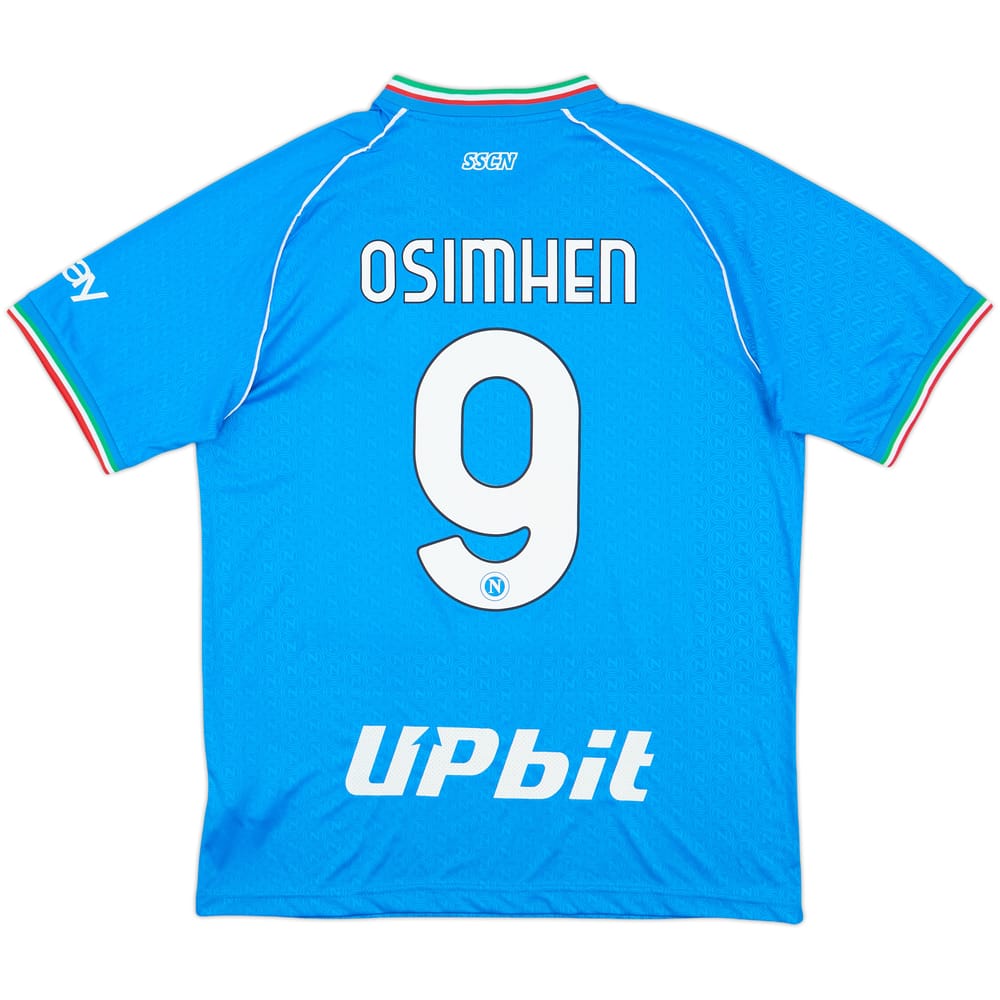 2023-24 Napoli Home Shirt Osimhen #9 - 10/10 - (L)