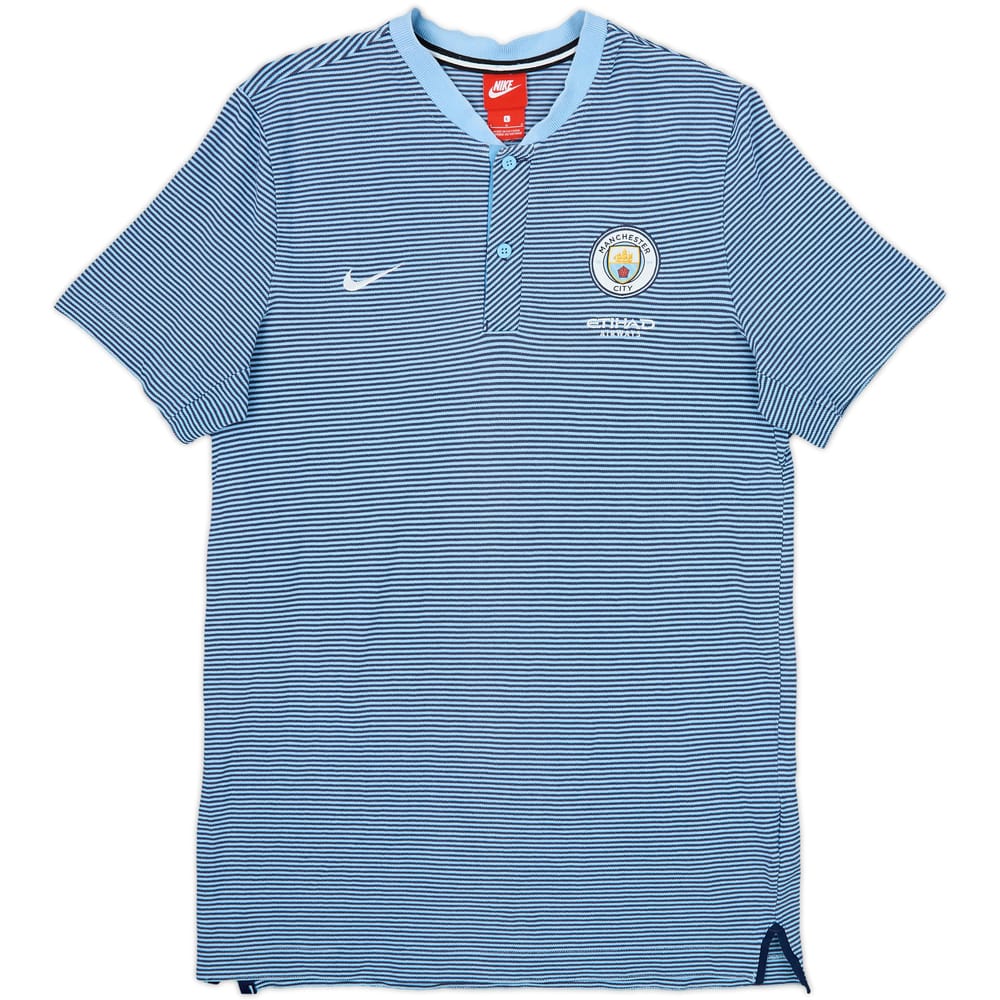 2017-18 Manchester City Nike Polo Shirt - 8/10 - (L)