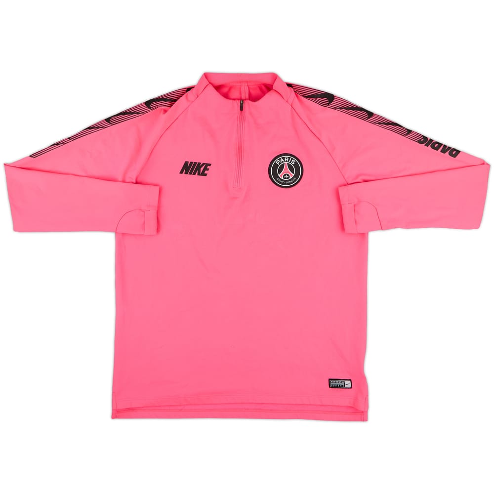 2019-20 Paris Saint-Germain Nike 1/4 Zip Training Top - 8/10 - (M)