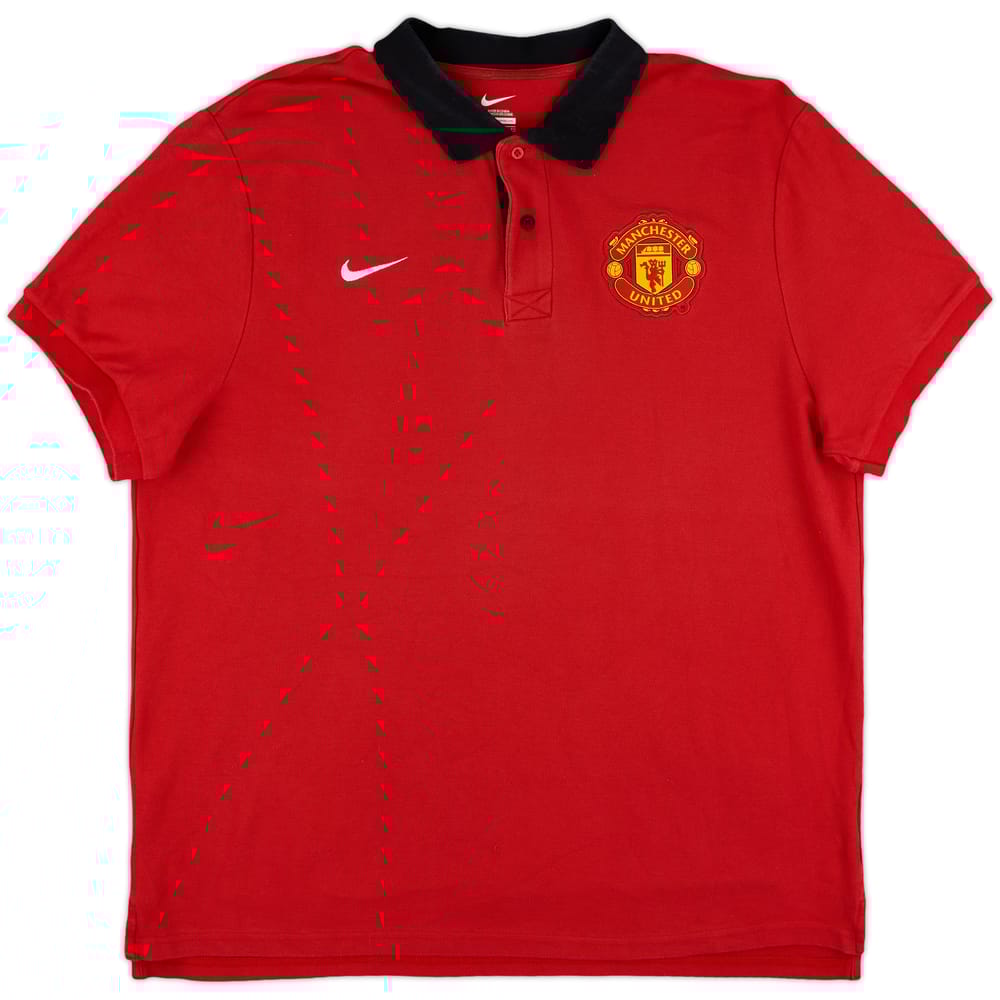 2013-14 Manchester United Nike Polo Shirt - 9/10 - (XL)