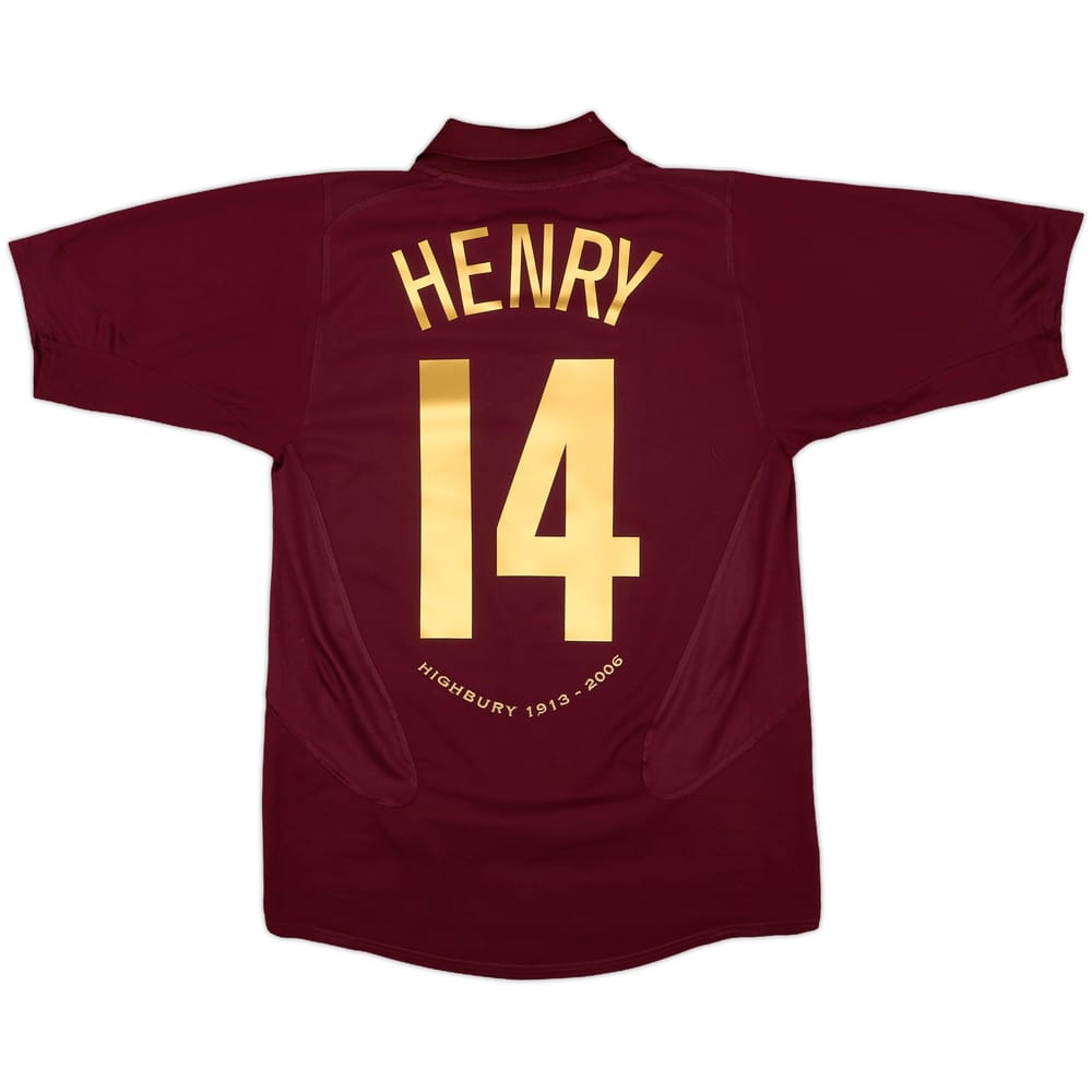 2005-06 Arsenal Home Shirt Henry #14 - 10/10 - (S)