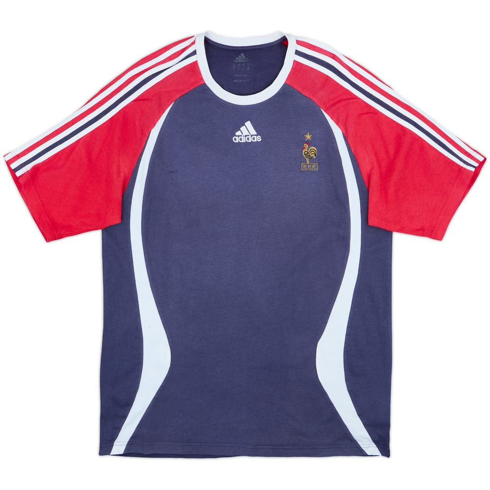 2005-06 France adidas Cotton Tee - 5/10 - (L/XL)