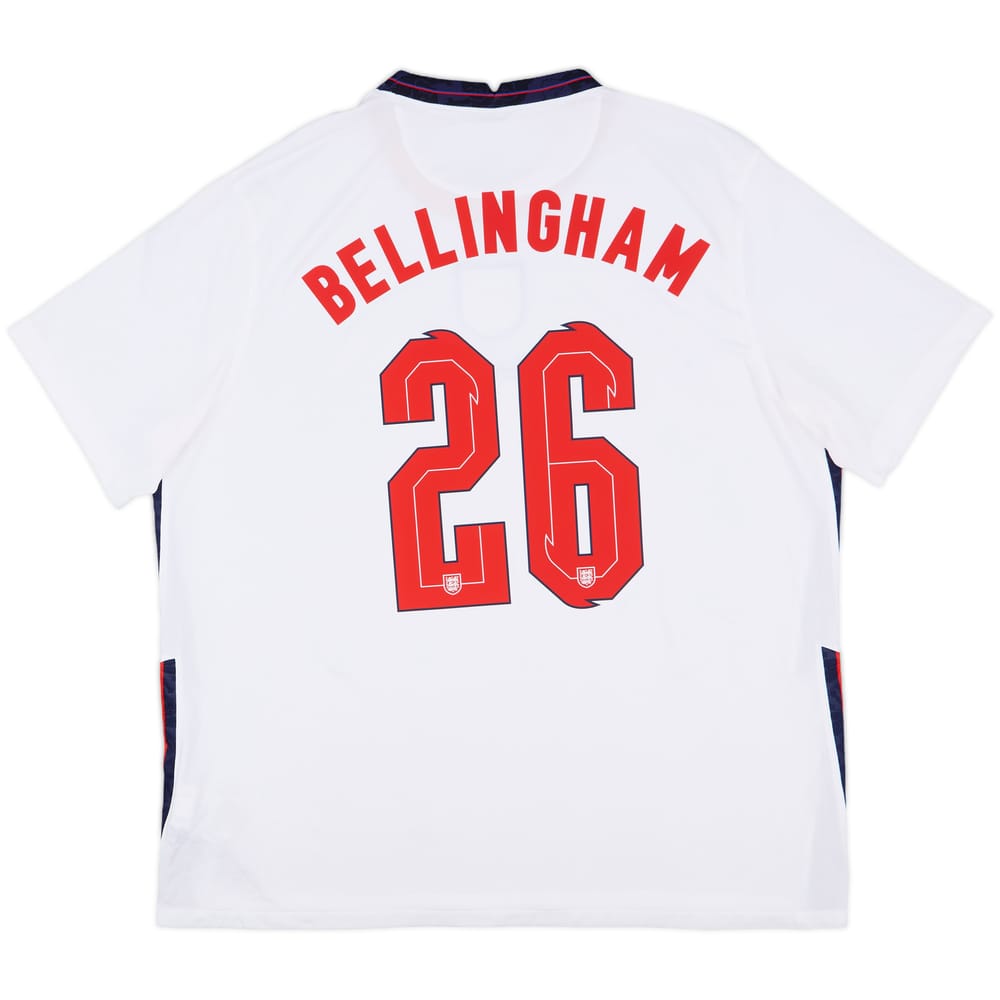 2020-22 England Home Shirt Bellingham #26 - 8/10 - (XXL)
