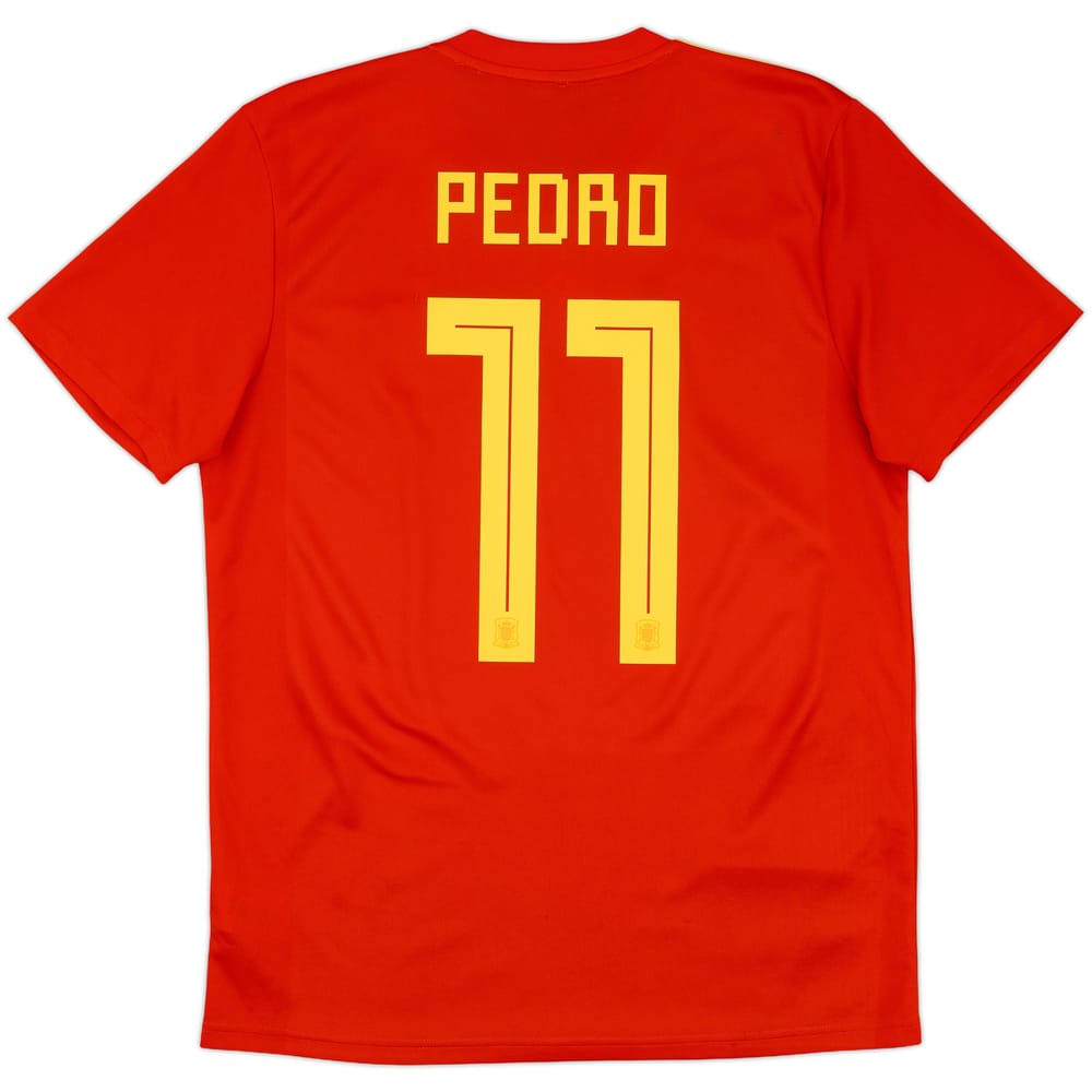2018-19 Spain Home Shirt Pedro #11 - 9/10 - (M)