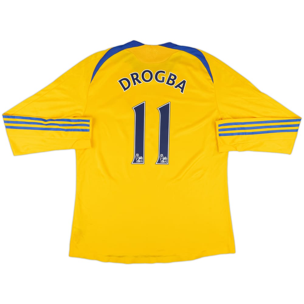 2008-09 Chelsea Player Issue Third L/S Shirt Drogba #11 - 9/10 - (XL)