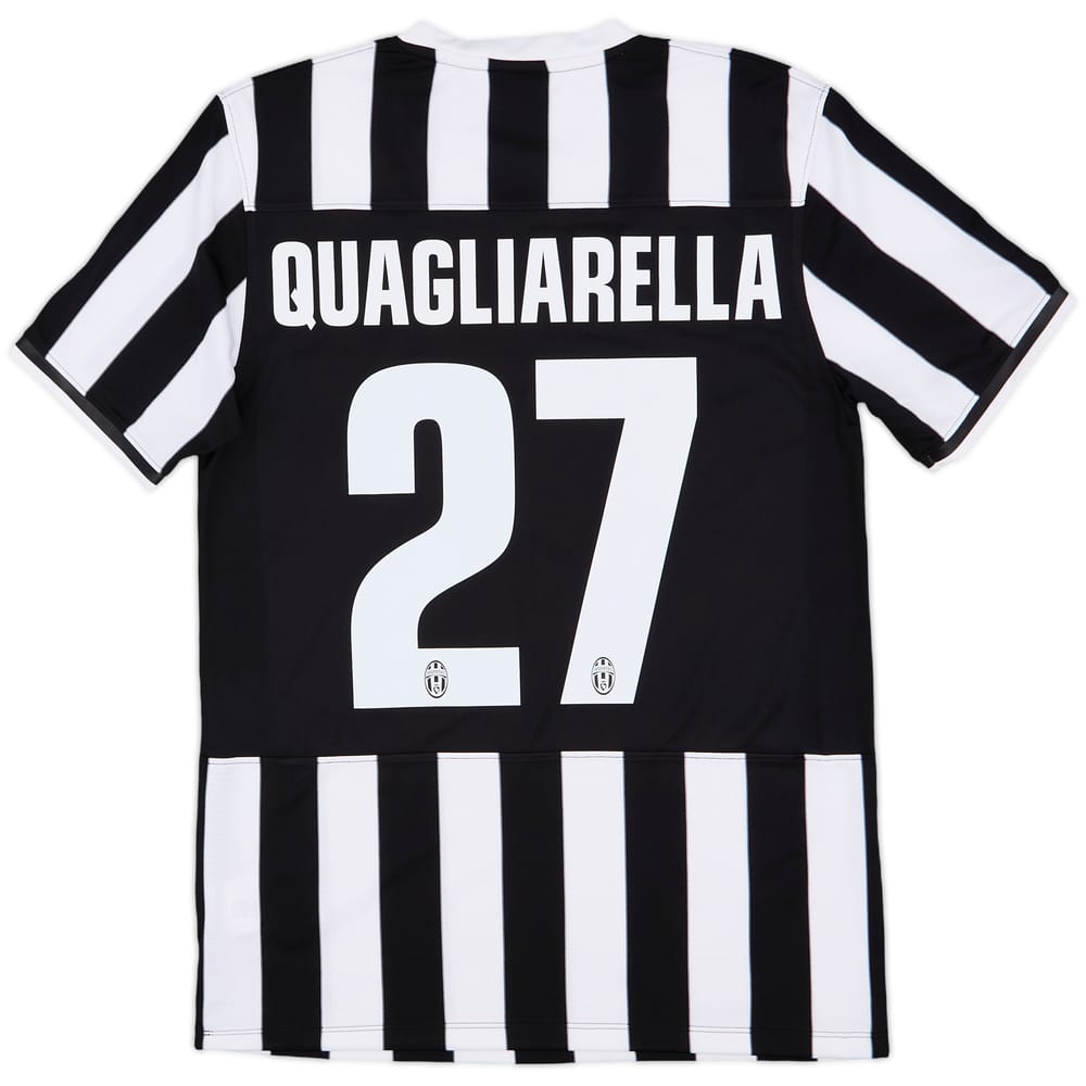 2013-14 Juventus Home Shirt Quagliarella #27 - 9/10 - (M)