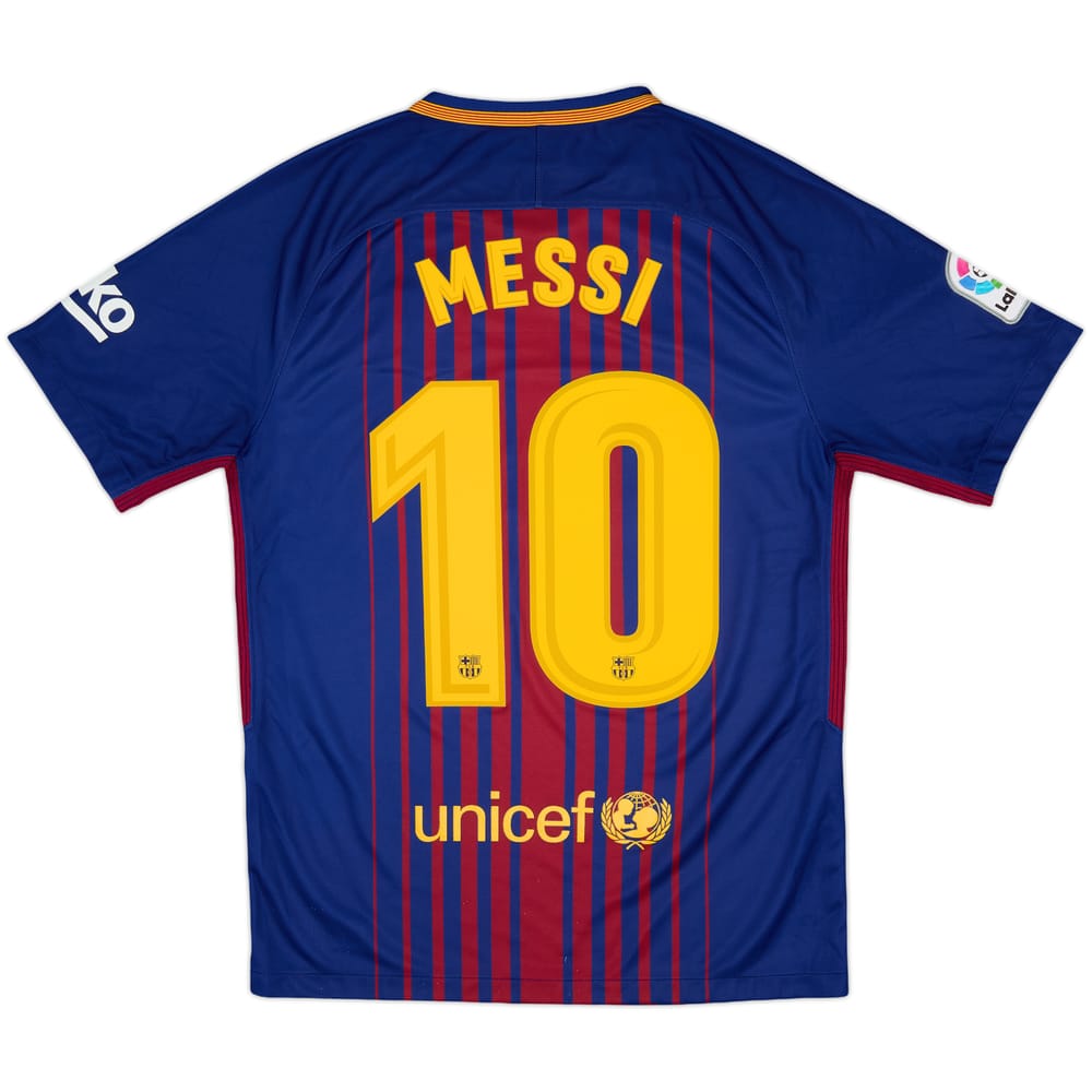2017-18 Barcelona Home Shirt Messi #10 - 8/10 - (S)