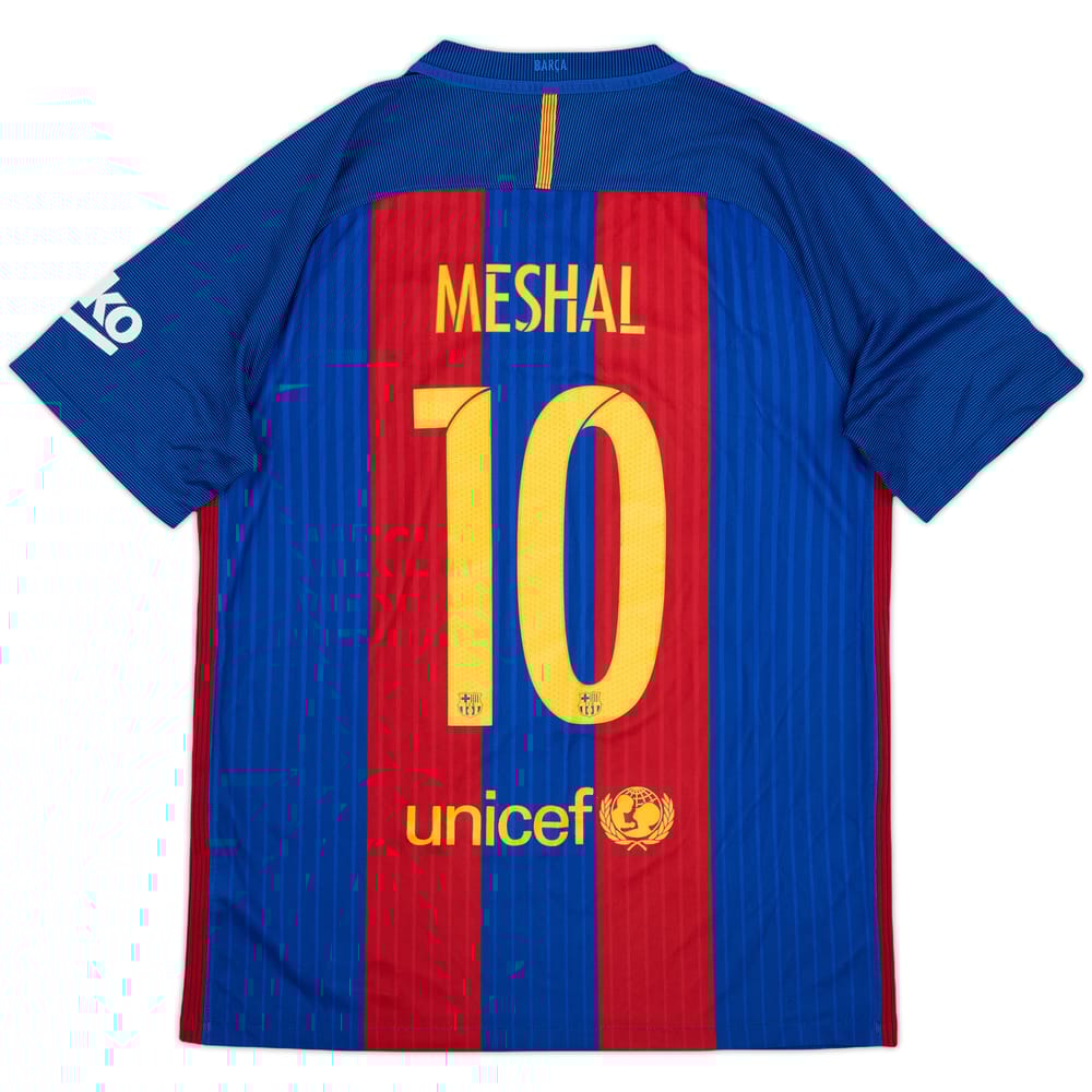 2016-17 Barcelona Home Shirt Meshal #10 - 7/10 - (M)