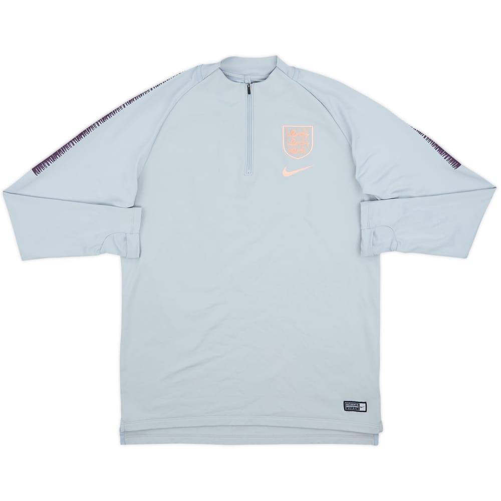 2018-19 England Nike 1/4 Zip Drill Top - 8/10 - (L)