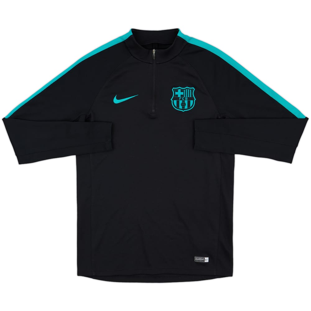 2016-17 Barcelona Nike 1/4 Zip Drill Top - 8/10 - (S)