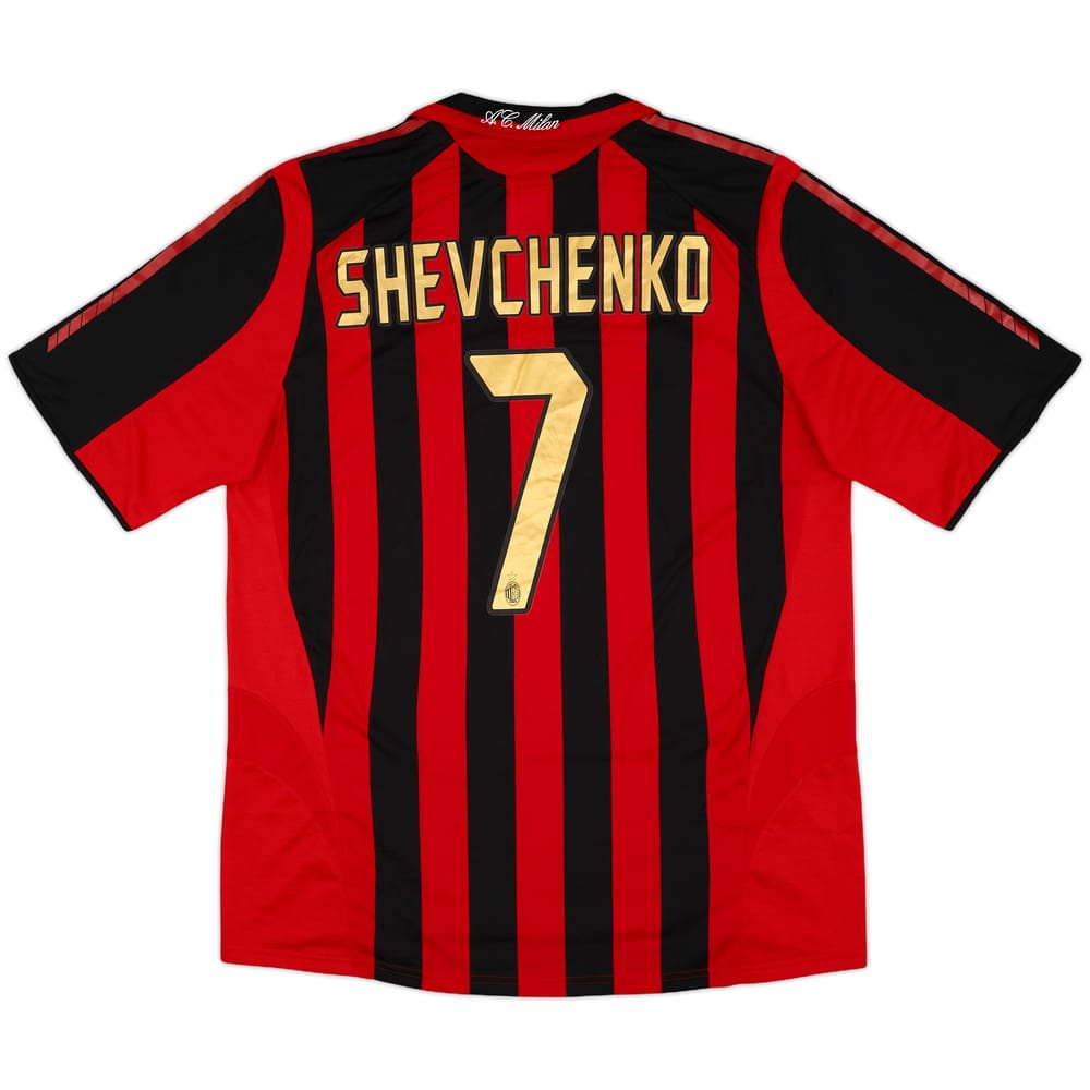 2005-06 AC Milan Home Shirt Shevchenko #7 - 9/10 - (XL)