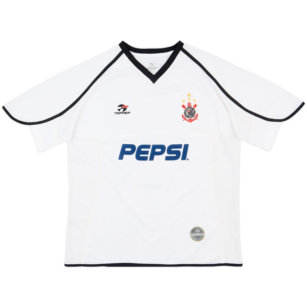 2001 Corinthians Home Shirt - 8/10 - (L)