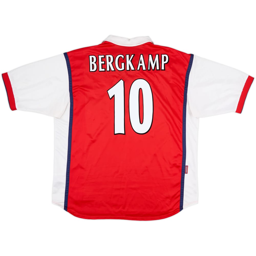 1999-00 Arsenal Home Shirt Bergkamp #10 - 7/10 - (XXL)