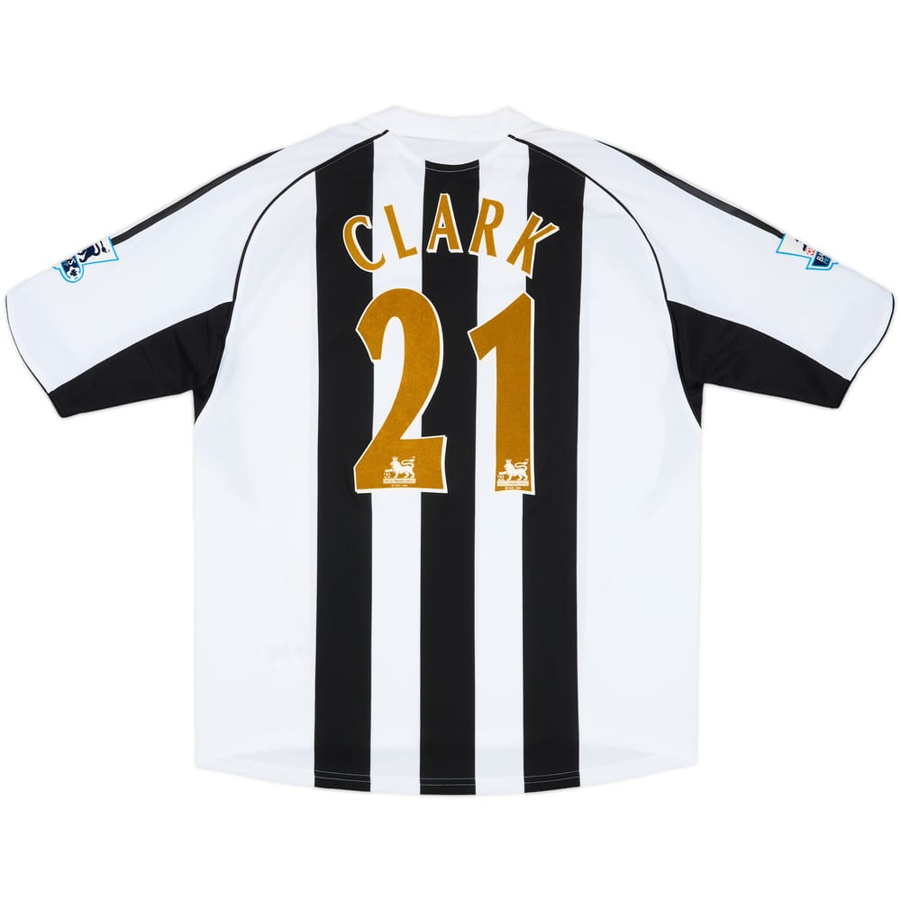 2005-06 Newcastle Match Issue Home Shirt Clark #21