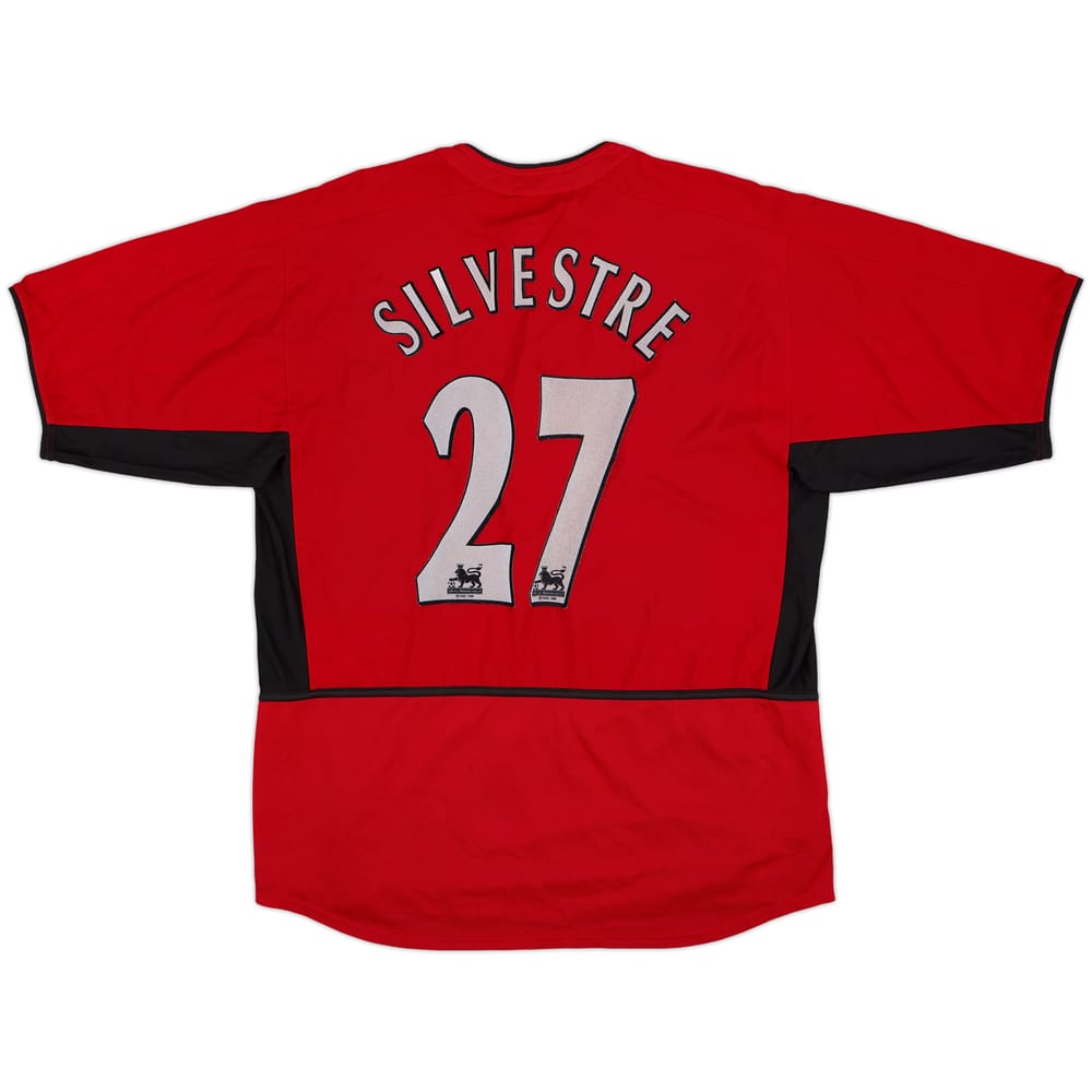 2002-04 Manchester United Home Shirt Silvestre #27 - 6/10 - (L)