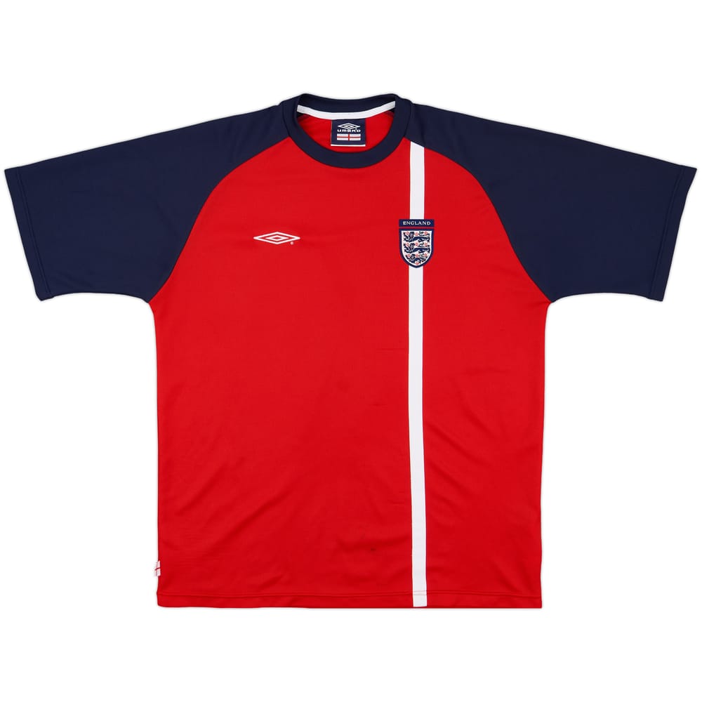 2001-02 England Umbro Training Shirt - 7/10 - (XL)
