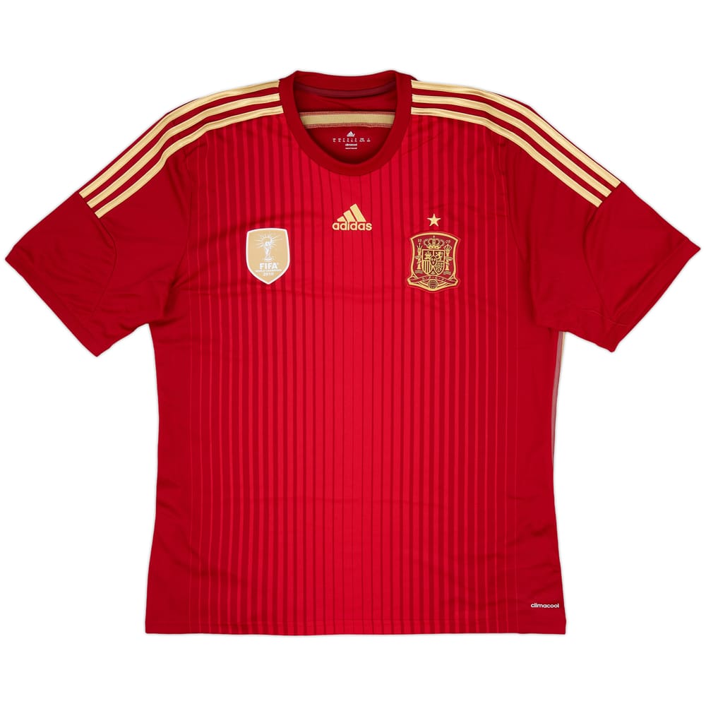 2013-15 Spain Home Shirt - 10/10 - (XL)