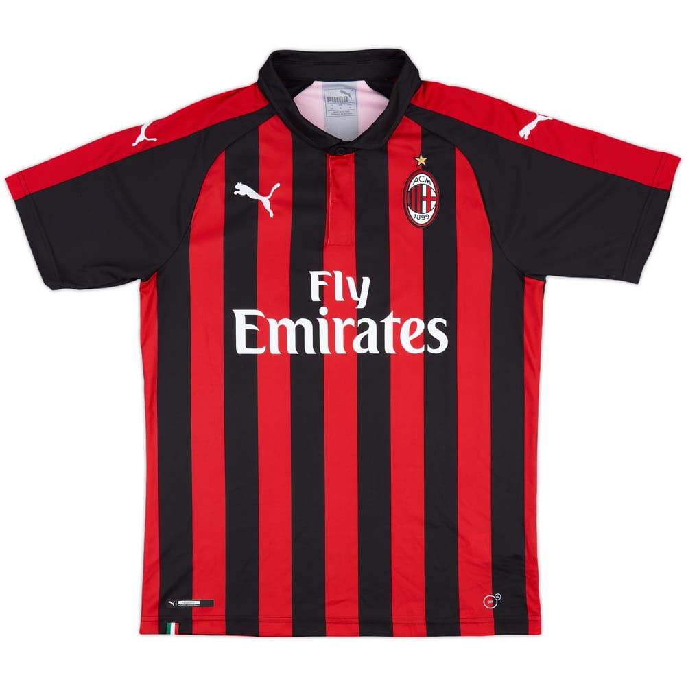 2018-19 AC Milan Home Shirt - 9/10 - (M)