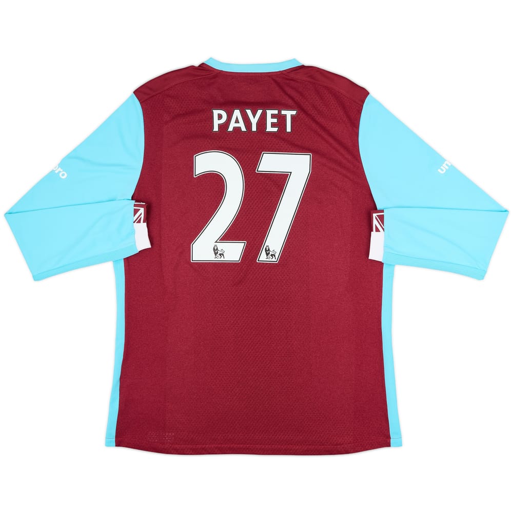 2016-17 West Ham Home L/S Shirt Payet #27 - 10/10 - (XXL)