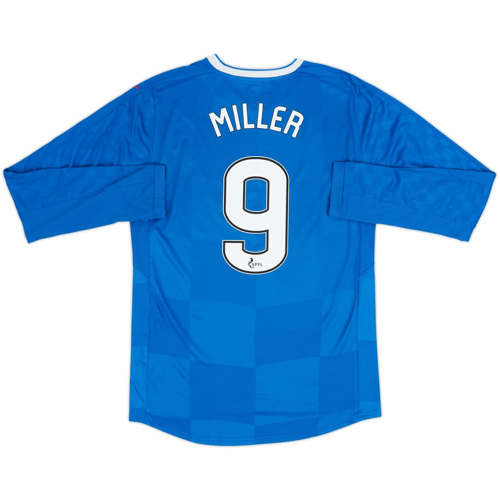 2016-18 Rangers Home L/S Shirt Miller #9 - 7/10 - (S)