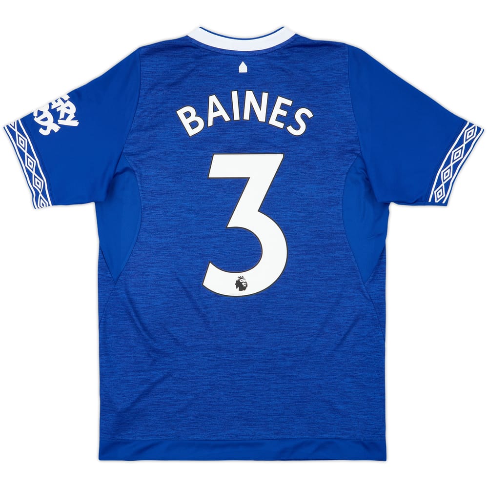 2018-19 Everton Home Shirt Baines #3 - 10/10 - (S)