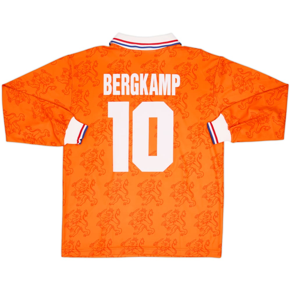 1994 Netherlands Player Issue Home L/S Shirt Bergkamp #10 (L)