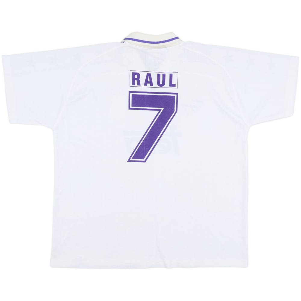 1994-96 Real Madrid Taguy Home Shirt Raul #7 - 8/10 - (XXL)