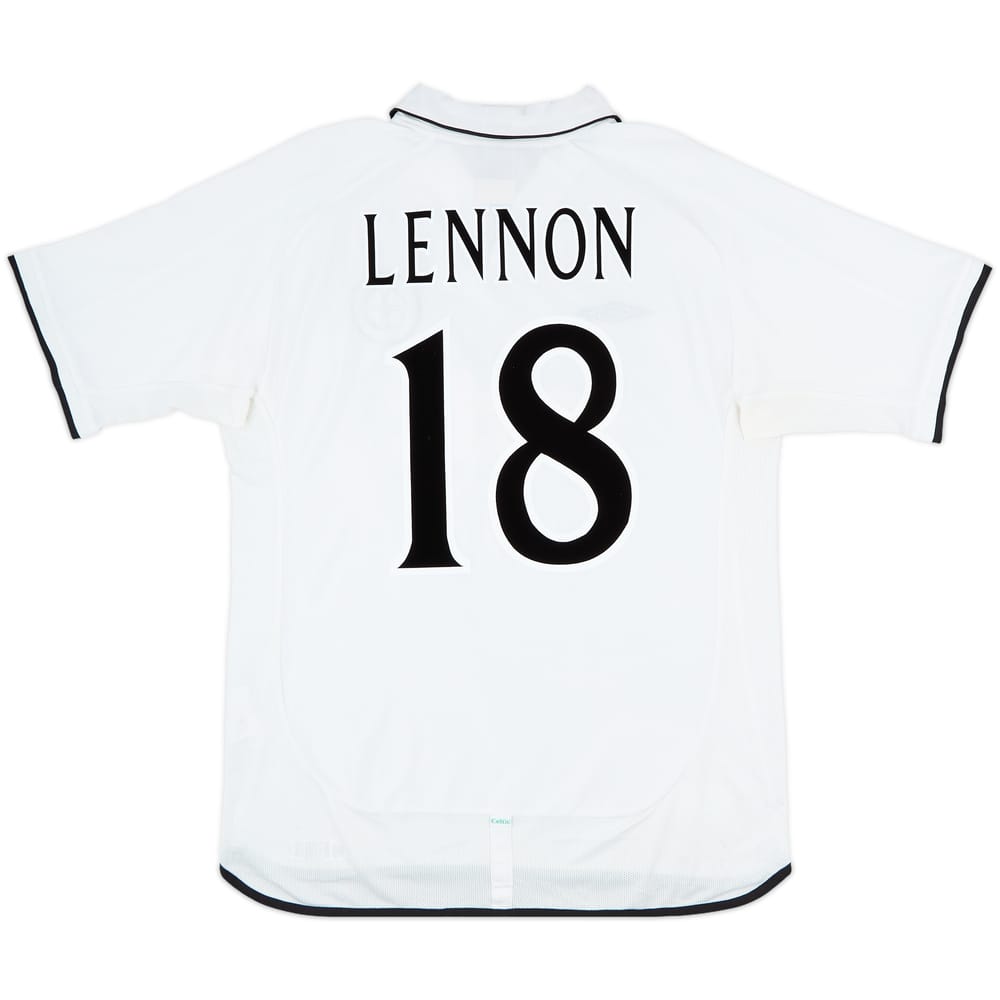 2001-02 Celtic Away Shirt Lennon #18 - 7/10 - (L)
