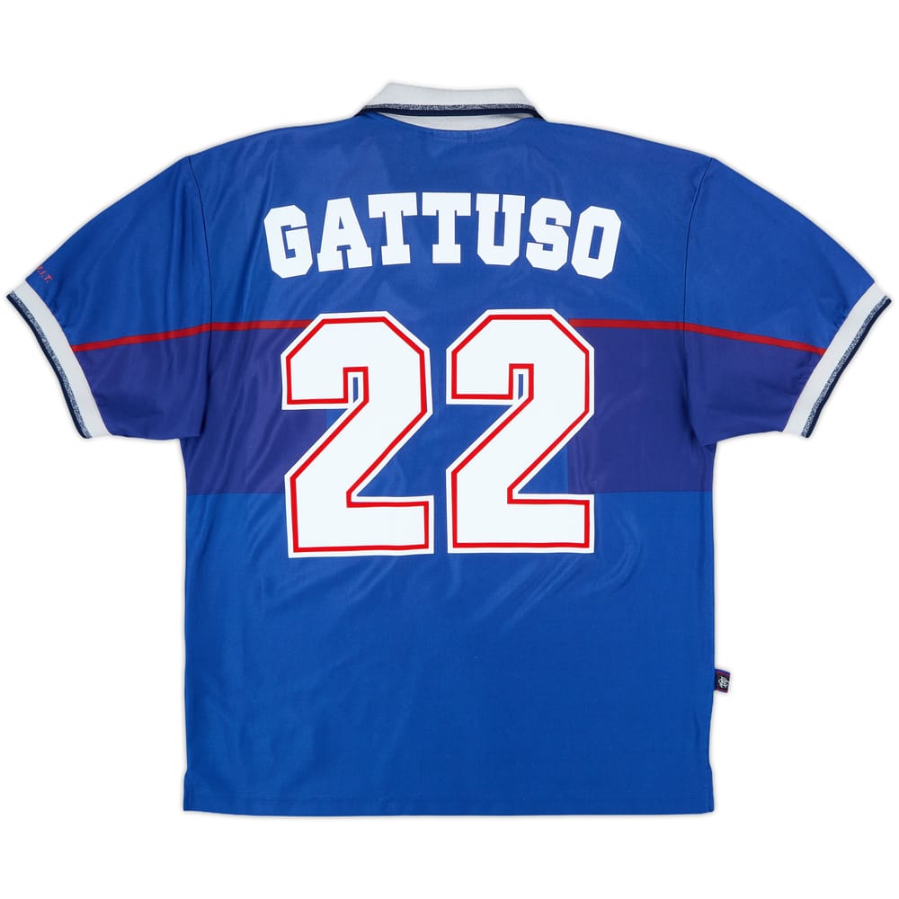 1997-99 Rangers Home Shirt Gattuso #22 - 8/10 - (L)