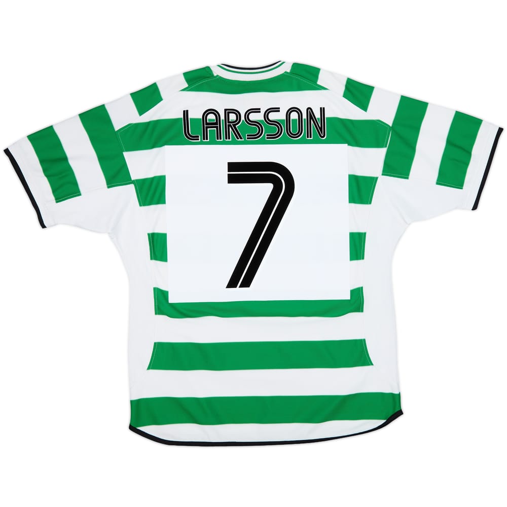 2001-03 Celtic Home Shirt Larsson #7 - 7/10 - (L)