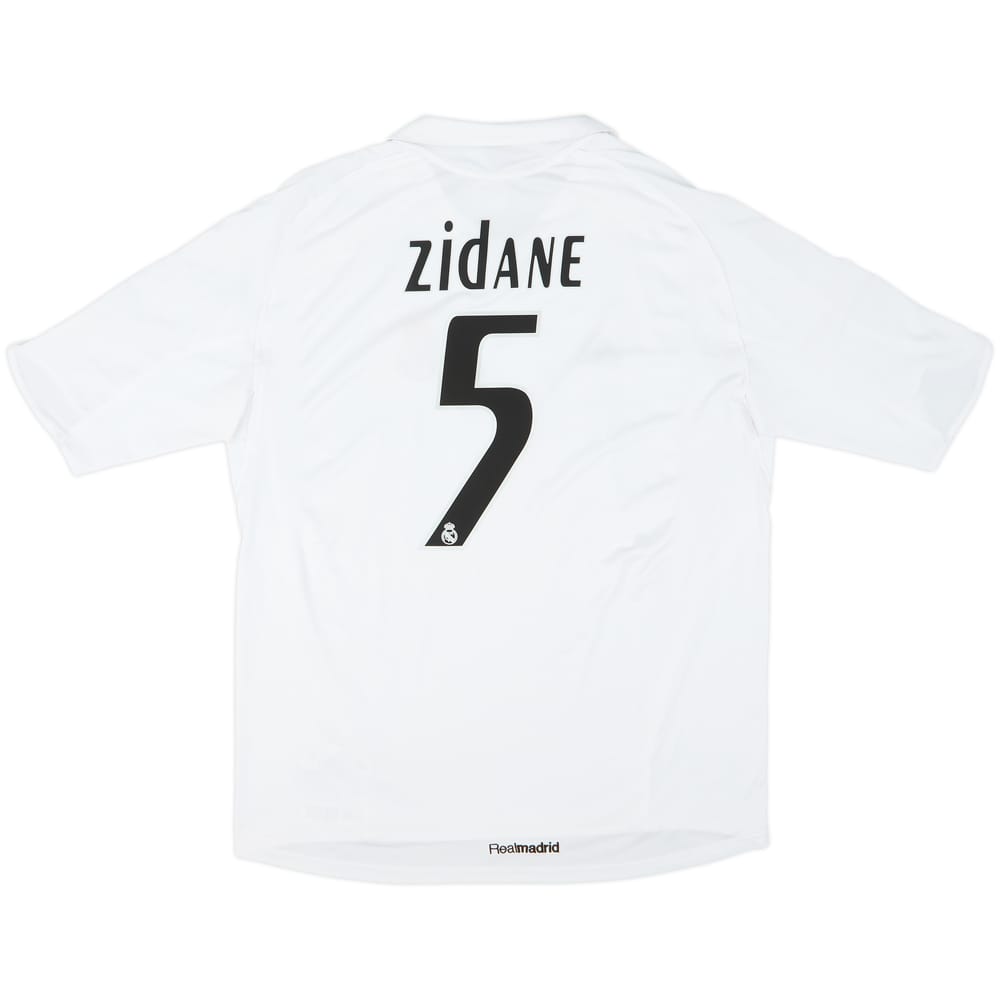 2005-06 Real Madrid Home Shirt Zidane #5 - 8/10 - (XL)