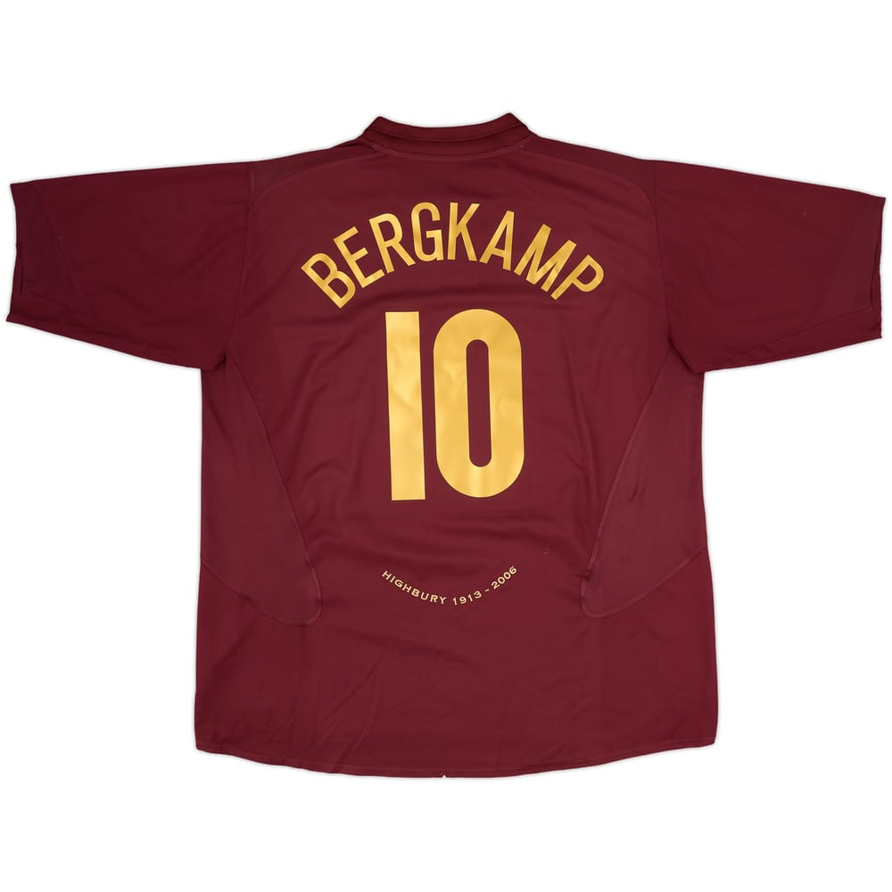 2005-06 Arsenal Home Shirt Bergkamp #10 - 8/10 - (XXL)