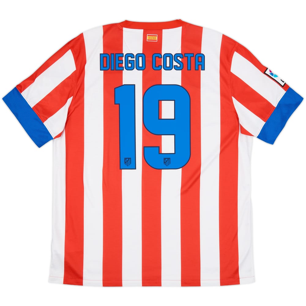 2012-13 Atletico Madrid Home Shirt D.Costa #19 - 9/10 - (XL)