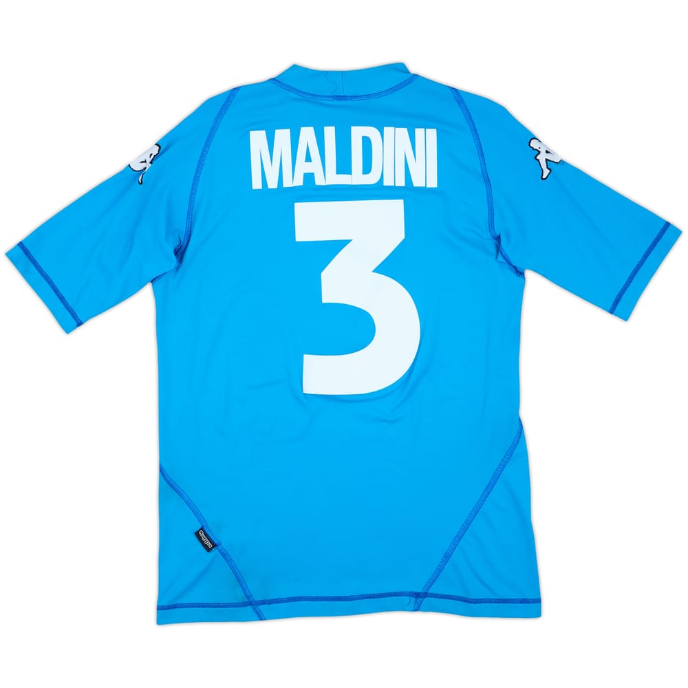 2000-01 Italy Home Shirt Maldini #3 - 6/10 - (L)