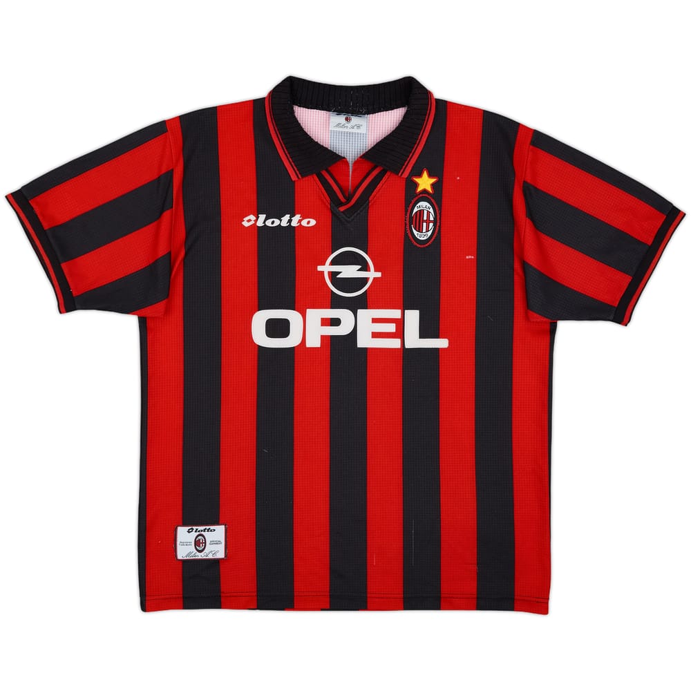 1996-97 AC Milan Home Shirt - 6/10 - (XL)
