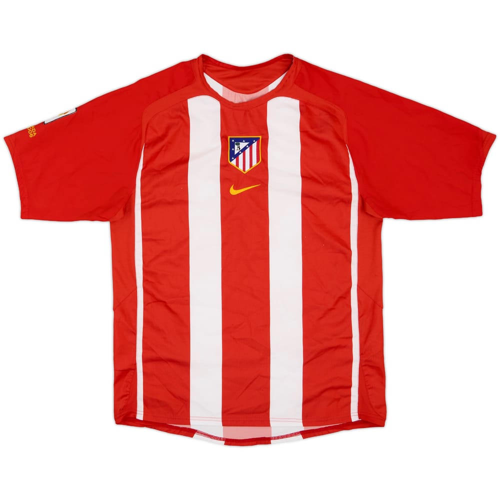 2005-06 Atletico Madrid Home Shirt - 8/10 - (M)